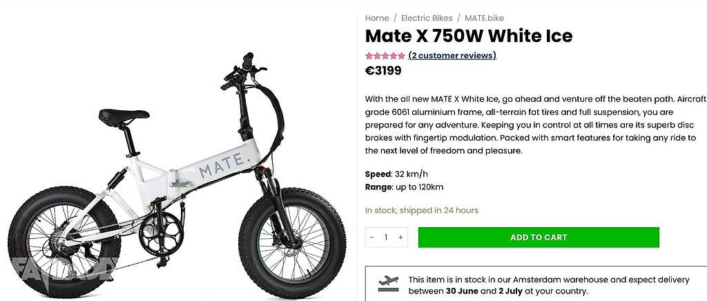Biciclette: E-Bike Mate 750 WATT – Usato da Dübendorf venduto da malina7797 1