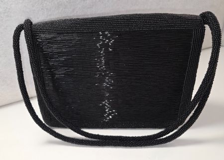 60s Paris edle perlenbestickte Abendhandtasche Handtasche