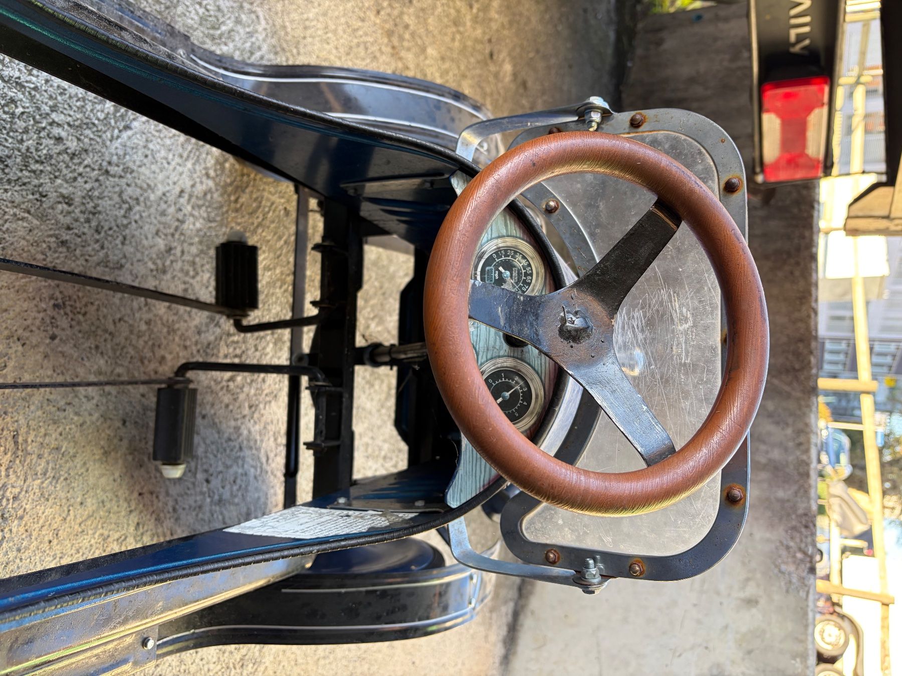Véhicules pour enfants: Tret-Auto Oldtimer blau Metall – D'occasion à Ennetmoos par Chrigu_1liberklapf 3