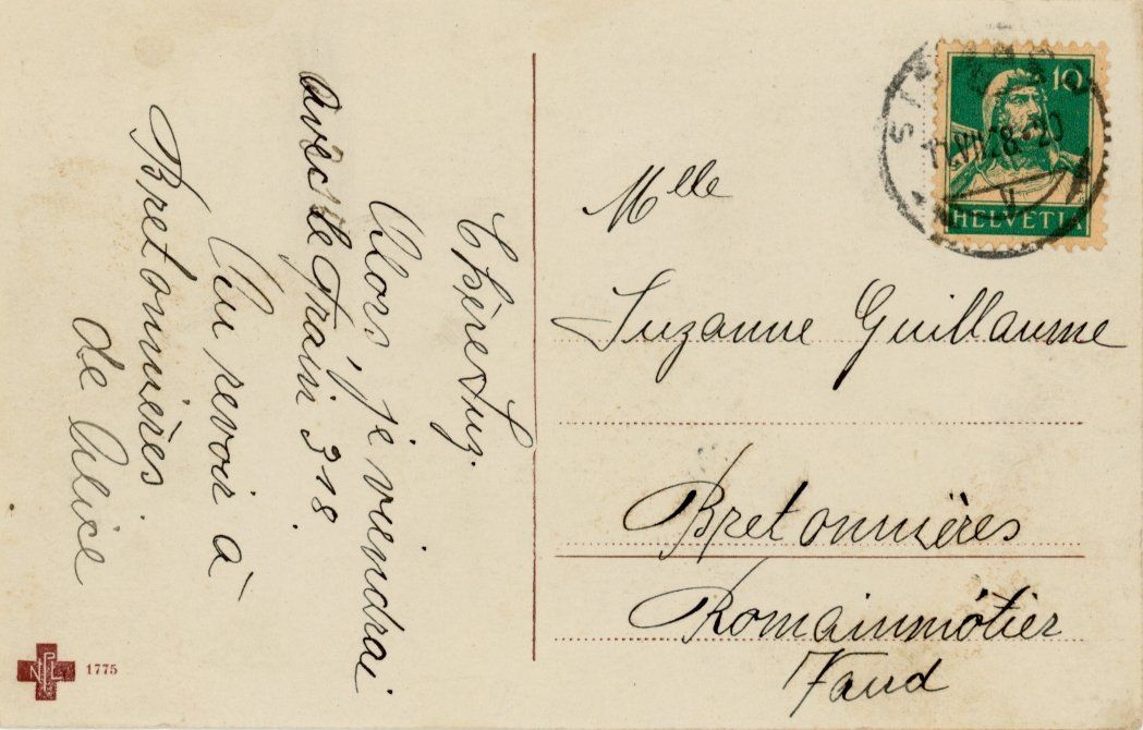 Ansichtskarten: Sissach   BL        um  1 9 1 8 – Gebraucht aus Brig von Valcards54 1
