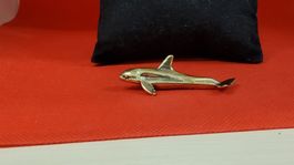 Goldener Delfin Anhänger - Einzigartiges Schmuckstück!