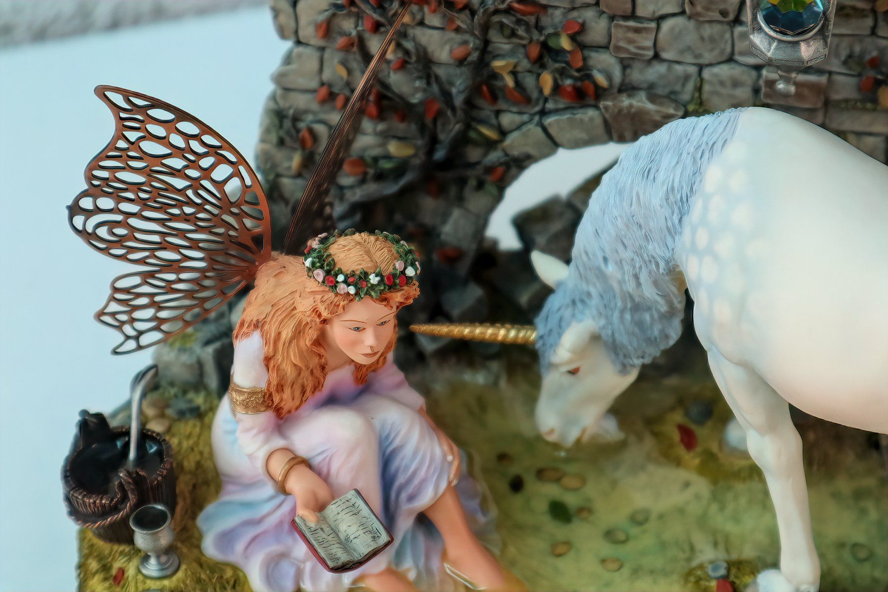Sculture & Statue: FANTASY WORLD® - Figurine: Elfe mit Einhorn – Nuovo (secondo la descrizione) da Rotkreuz venduto da Radus24 2