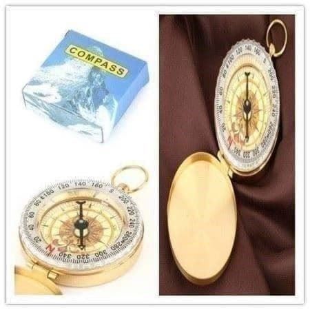GPS & Messgeräte: Marschkompass Compass Kompass in Gold – Neu (gemäss Beschreibung) aus Thun von thunshop 4