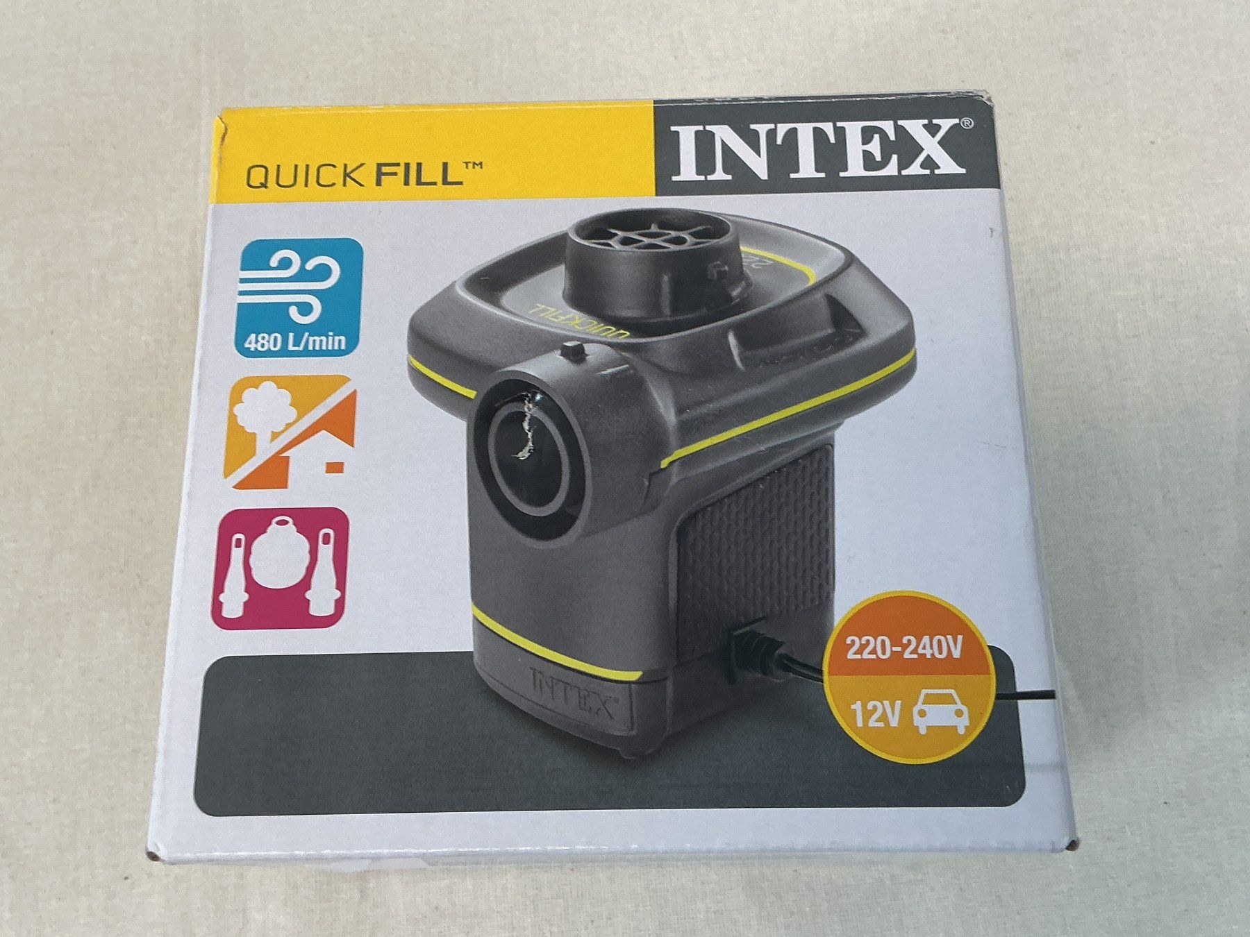 Intex Accessori per Piscine: INTEX Quick-Fill elektrische Luftpumpe – Nuovo (secondo la descrizione) da Richterswil venduto da Restwert_Richterswil 8