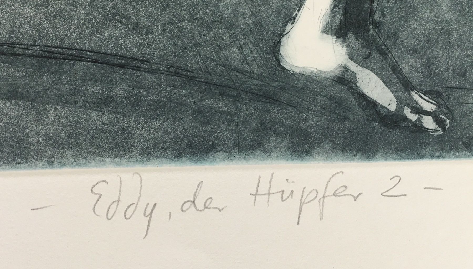 Gemälde: Willibrord Haas     "Eddy, der Hüpfer 2"  RADIERUNG – Gebraucht aus Nennigkofen von waltraub 6