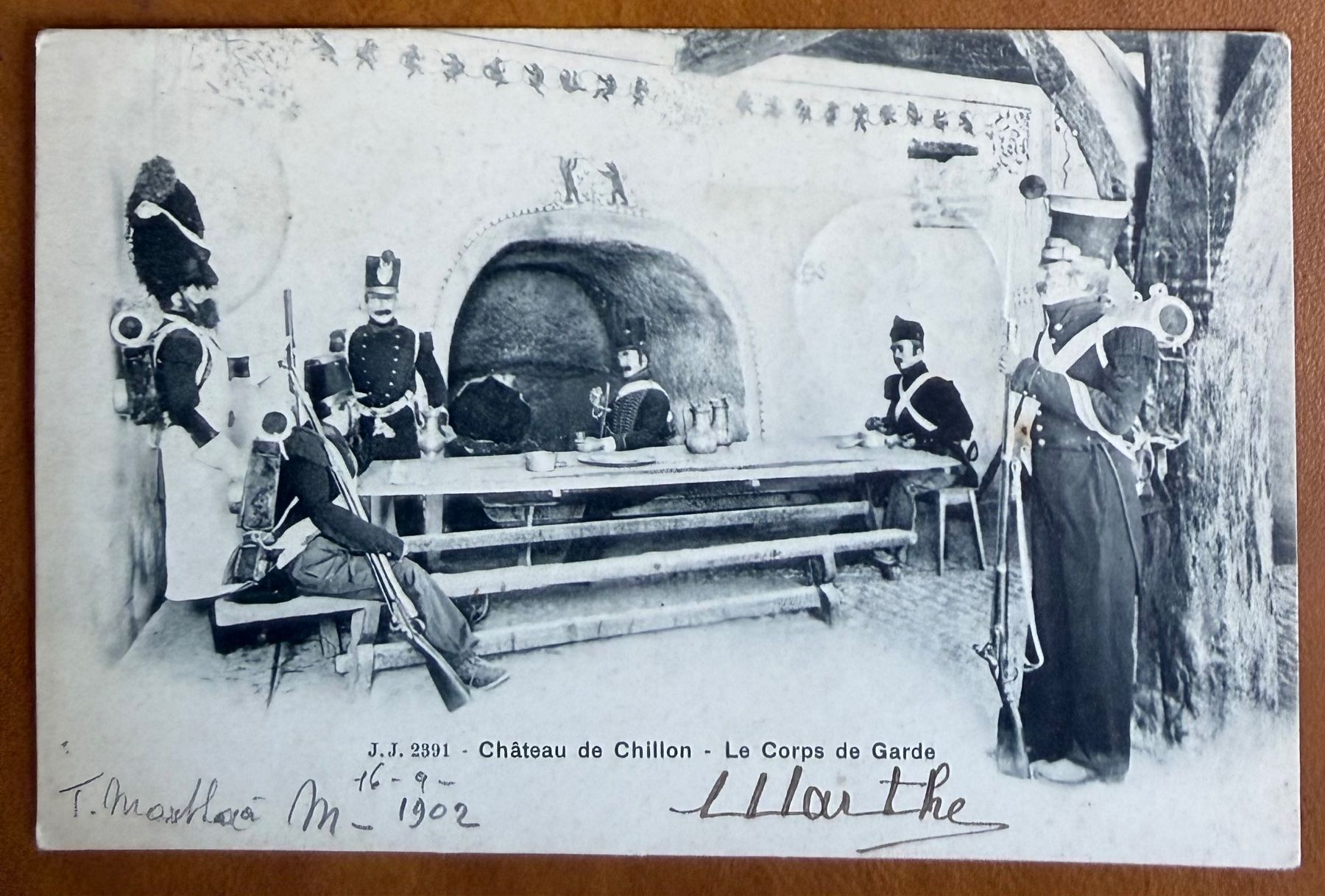 Cartes postales: Chillon - Le corps de Garde 1902 – D'occasion à Lutry par Ediego