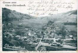 Oberdiessbach  BE  mit Bahnhof      um 1 9 0 2