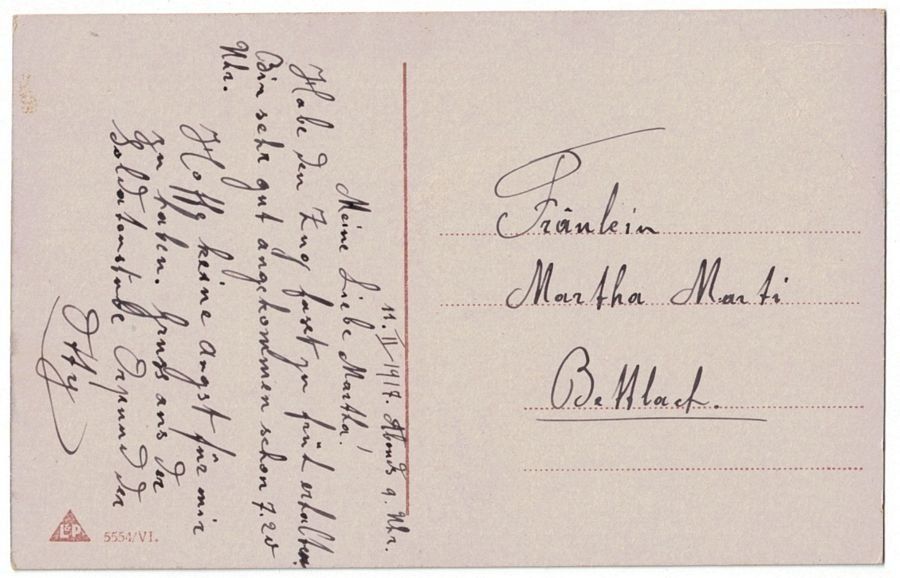 Cartoline postali: Romantik - In Treue Dein. – Usato da Frauenfeld venduto da POML 1