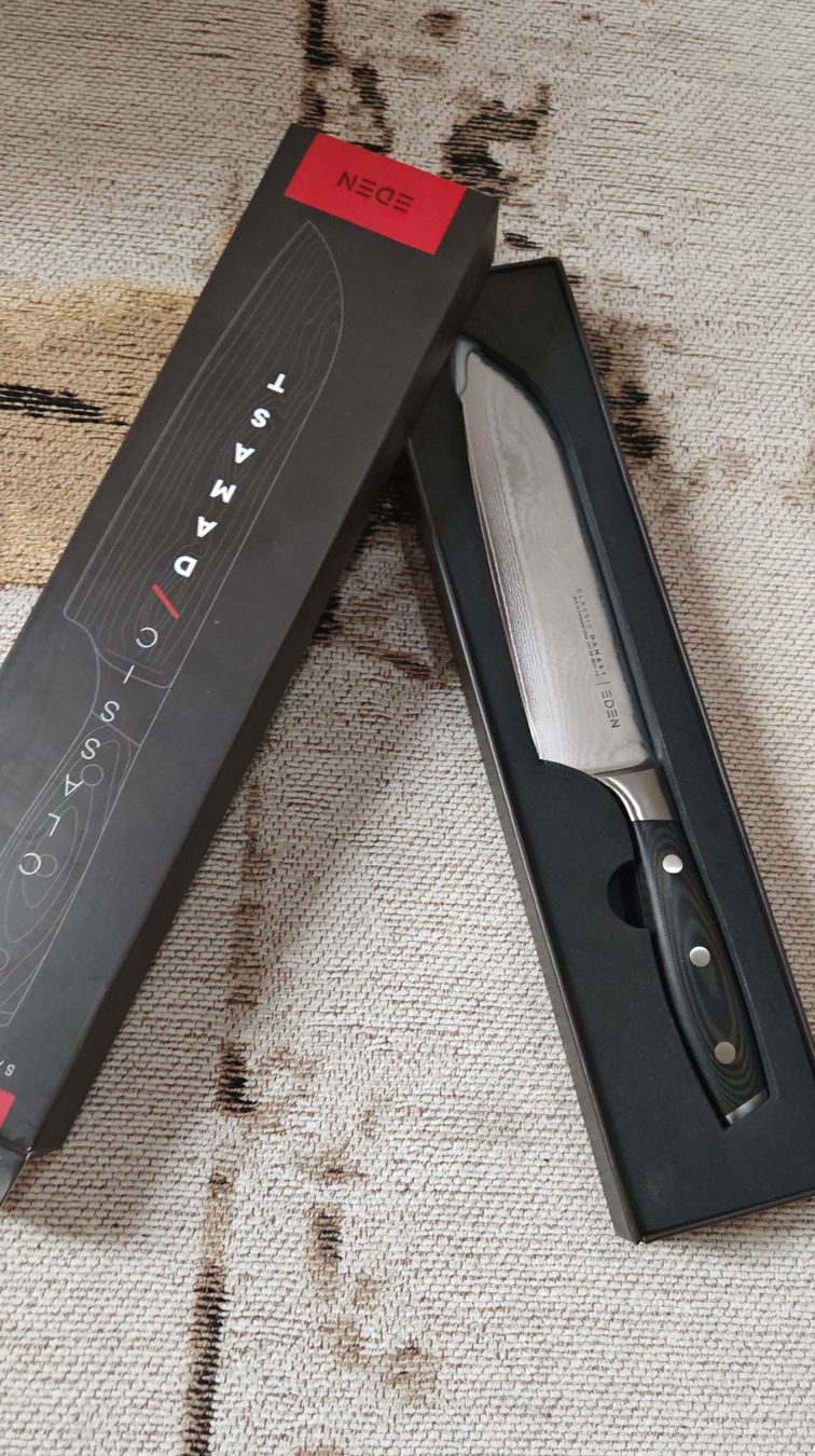 Coltelli da cucina: Eden Santoku Messer - Damaststahl – Nuovo (secondo la descrizione) da Unterlunkhofen venduto da foexel88