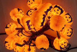 HALLOWEEN Kürbis Lichterkette 20 Lichter LED 220 V