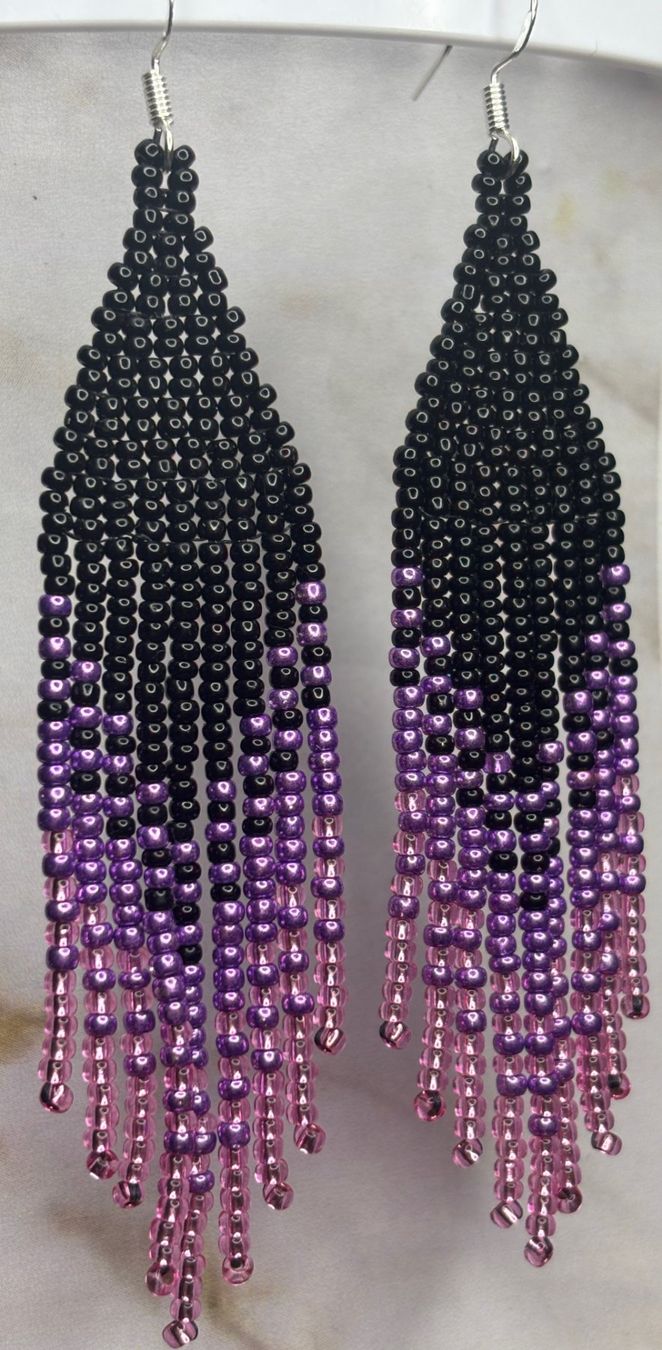 Orecchini pendenti & Orecchini a lobo: Fringe Earrings Pink/Fransen Ohrringe rosa – Nuovo (secondo la descrizione) da Zürich venduto da ChicElegance_Jewelry 5