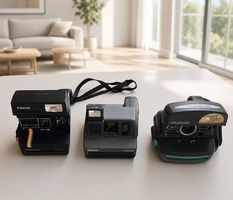 3x Polaroid Sofortbildkameras ungetestet als defekt