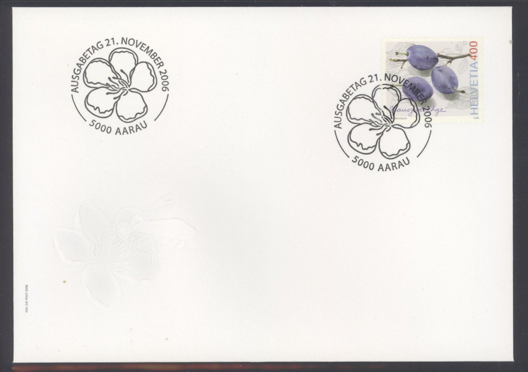 Tutti i francobolli: 2006, FDC, Dauermarke Alte Obstsorten – Usato da Willisau venduto da Vollstempel