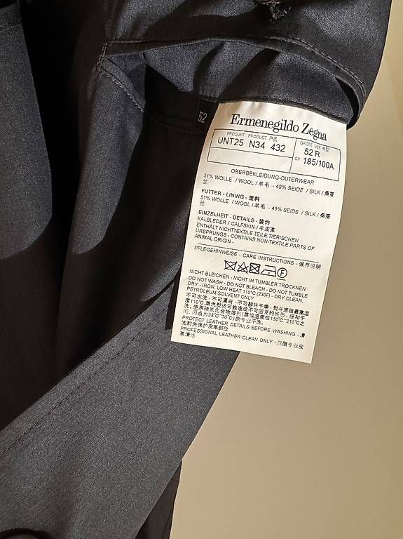 Zegna Cappotti: Zegna Leggerissimo Wool and Silk Blouson Coat – Usato da Schübelbach venduto da Rahnmont 2