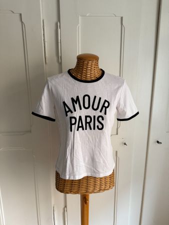 T-Shirt weiss AMOUR PARIS - M
