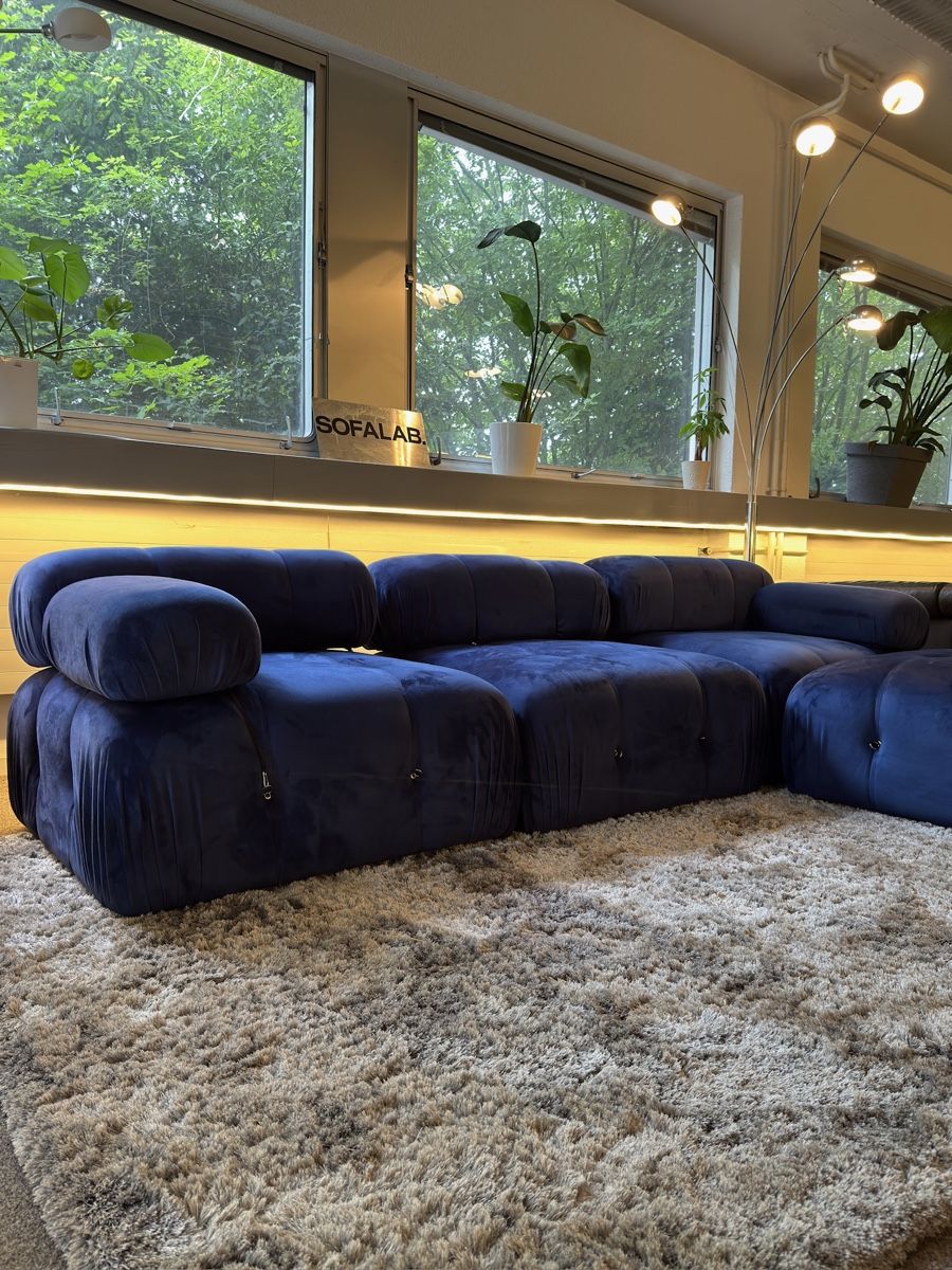 Divani: Modulares Sofa Marineblau – Usato da Fehraltorf venduto da Sofalab.swiss 7