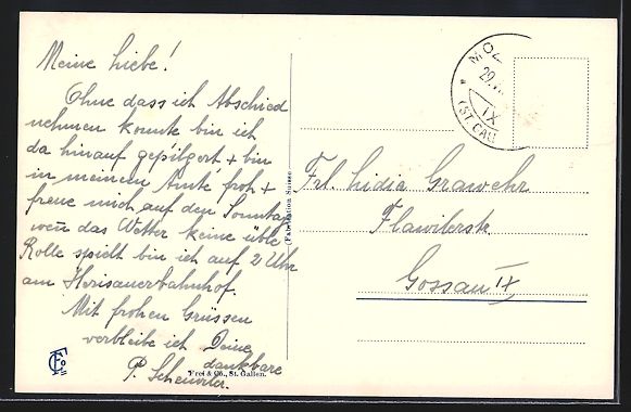 Cartes postales: AK Mogelsberg, Ortsansicht mit Kirche – D'occasion à Berlin par bartko-reher 1