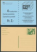 6x PTT-Postkarten vorfrankiert 50 Rp. ungelaufen Original