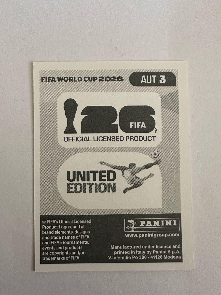 Panini Carte collezionabili: Panini Sticker WM 2026 AUT 3 Patrick Pentz – Nuovo (secondo la descrizione) da Herisau venduto da Ballenberger 1