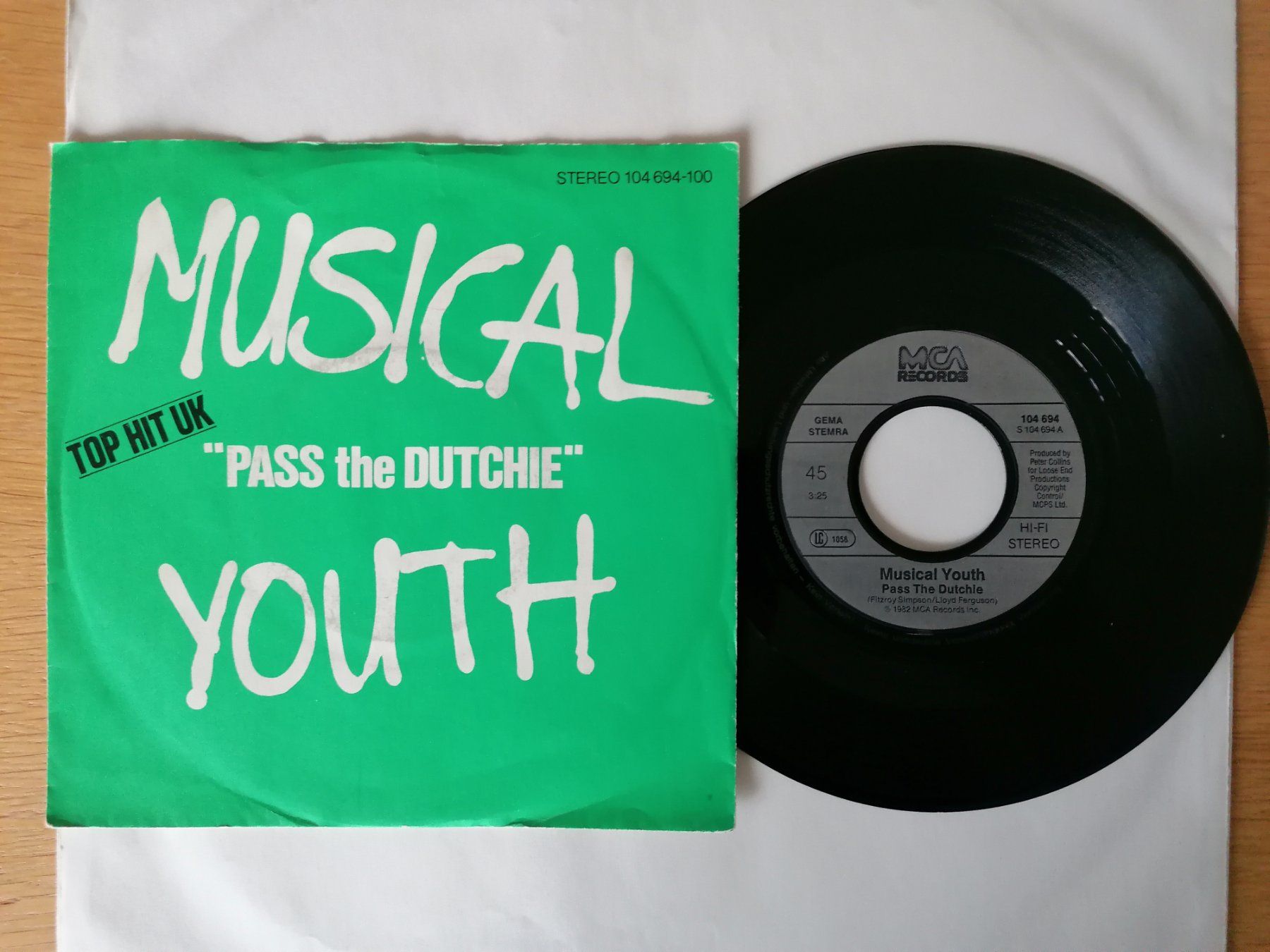 Dischi in vinile: Musical Youth - Pass the Dutchie – Usato da Beinwil am See venduto da Funkthesizer