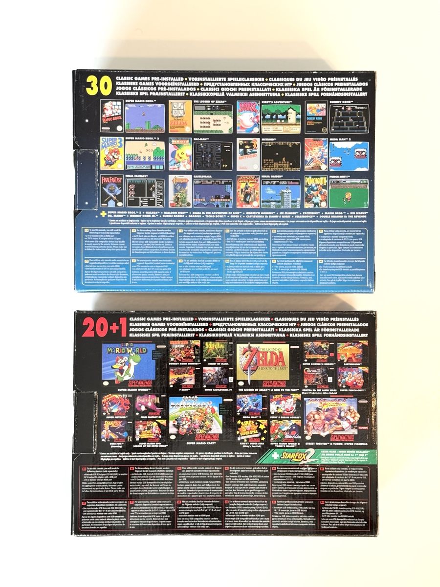 Nintendo Konsolen: Nintendo Classic Mini NES + SNES (2 x Set) – Neu (gemäss Beschreibung) aus Stansstad von  3