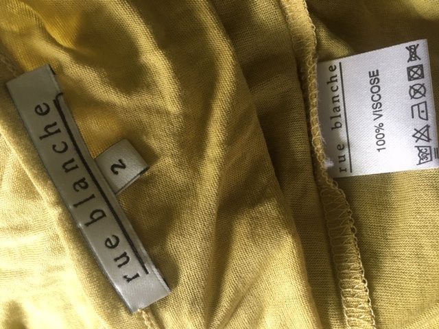 Tops: débardeur jaune viscose Rue Blanche 38 – Neu und originalverpackt aus Arnex-sur-Orbe von cameleonfringant 4