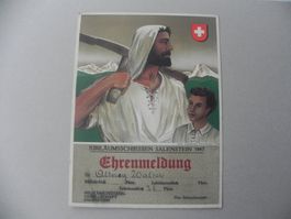 Karte Salenstein Thurgau TG Schützenfest 1947 Ehrenmeldung