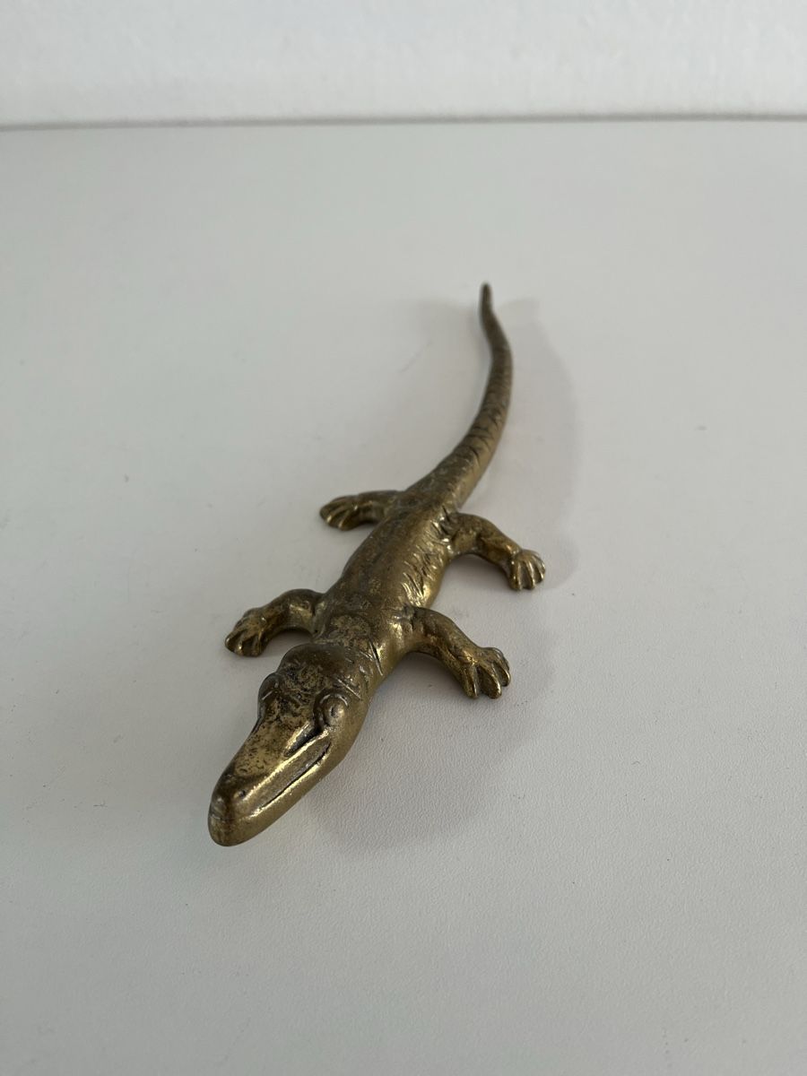 Statuette: Krokodil aus Messing – Usato da Wetzikon ZH venduto da seli03 3