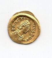 (1149) Byzanz, Justinus II, 565-578, Tremissis, Gold