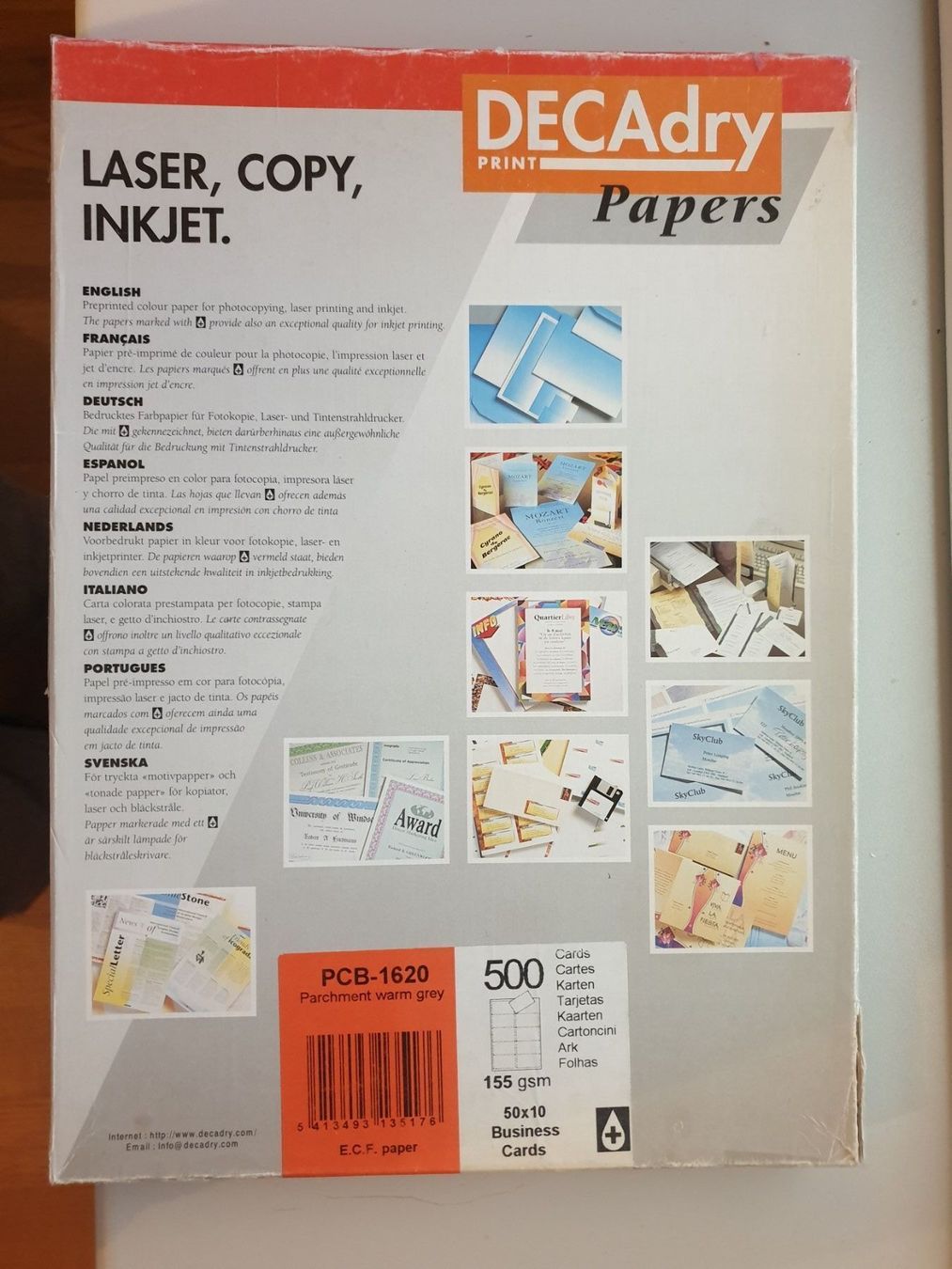 Papiere: Business Visitenkarten-Papier – Neu und originalverpackt aus Reinach AG von Amroch