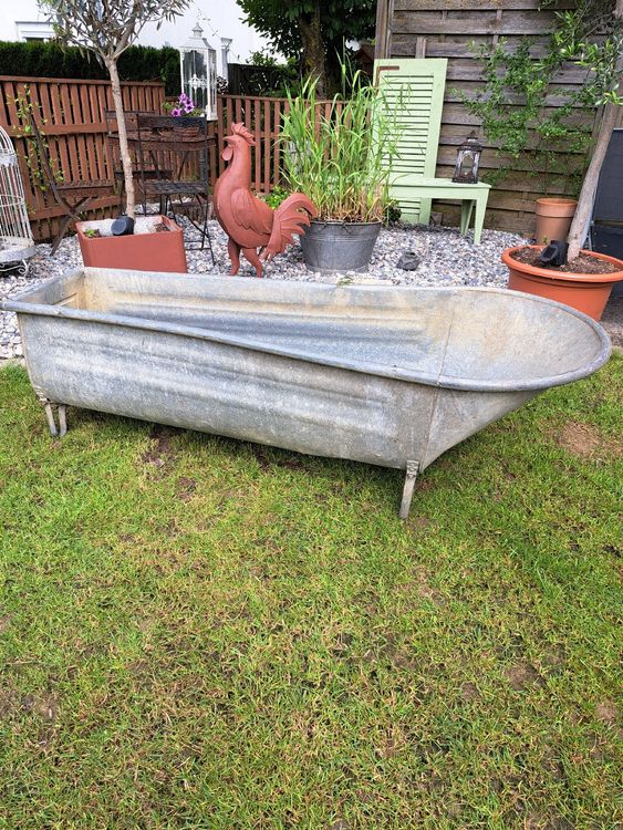 Alte Zink Badewanne.Deko Garten,Teich,Blumentopf Kaufen auf Ricardo