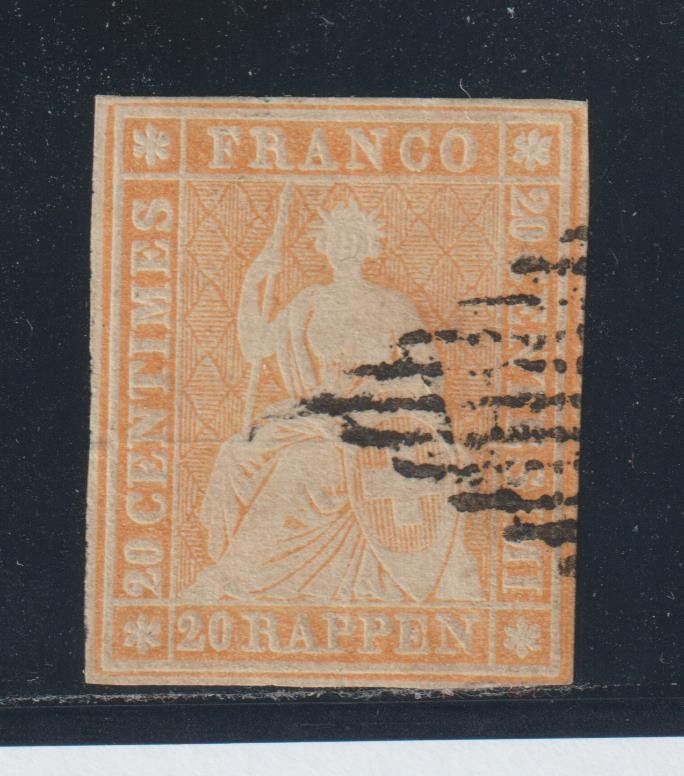 Tous les timbres: Strubel 25 B mit schwarzer Raute – D'occasion à Siebnen par Fstaehli