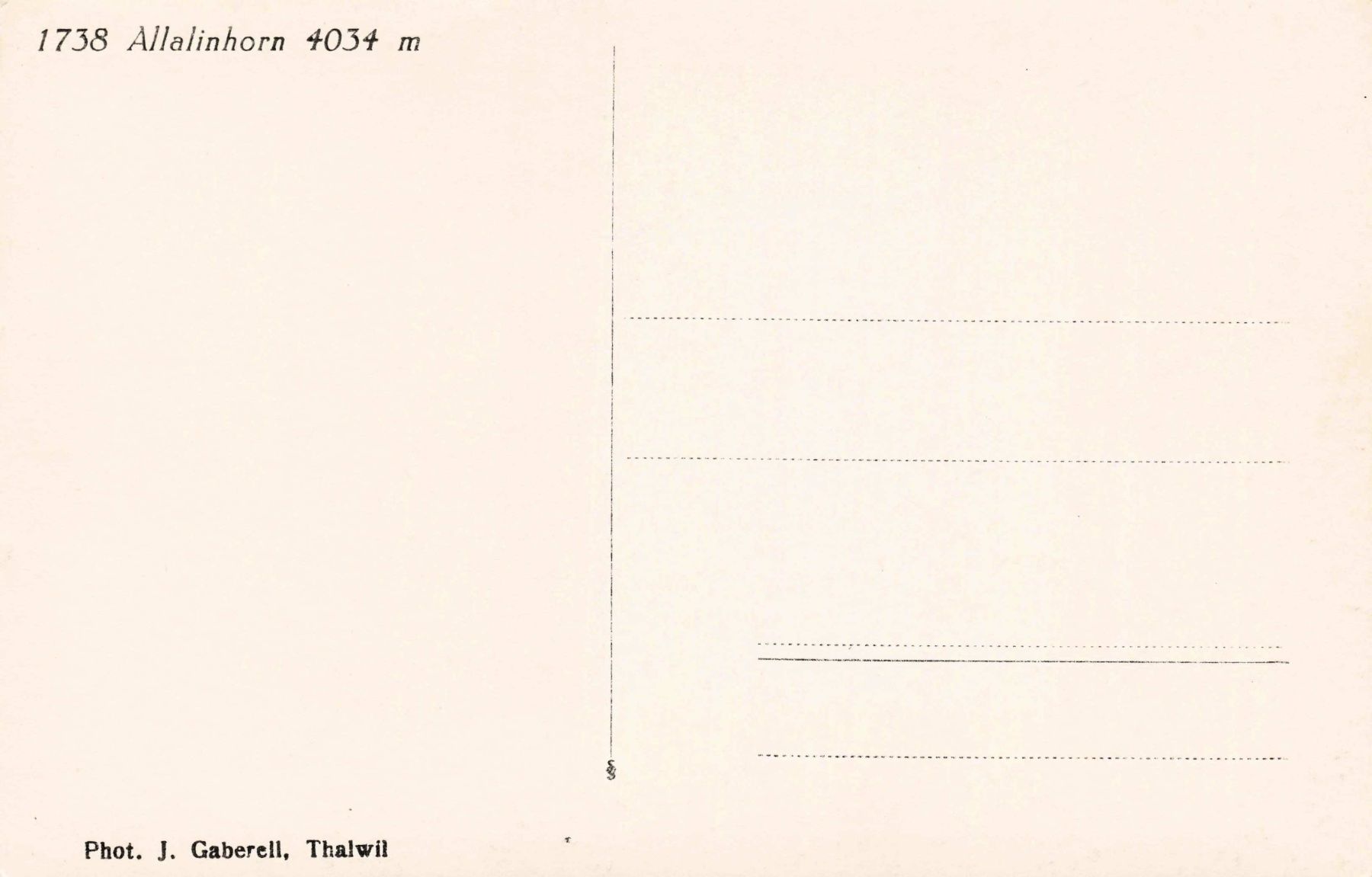 Cartoline postali: Allalinhorn – Usato da Biasca venduto da Blenio71 1