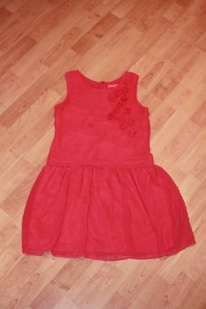 festliches rotes Kleid 152