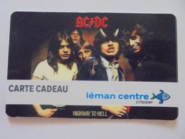 AC/DC, carte cadeau COOP Léman Centre Crissier