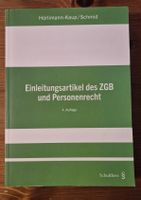 Einleitungsartikel des ZGB und Personenrecht