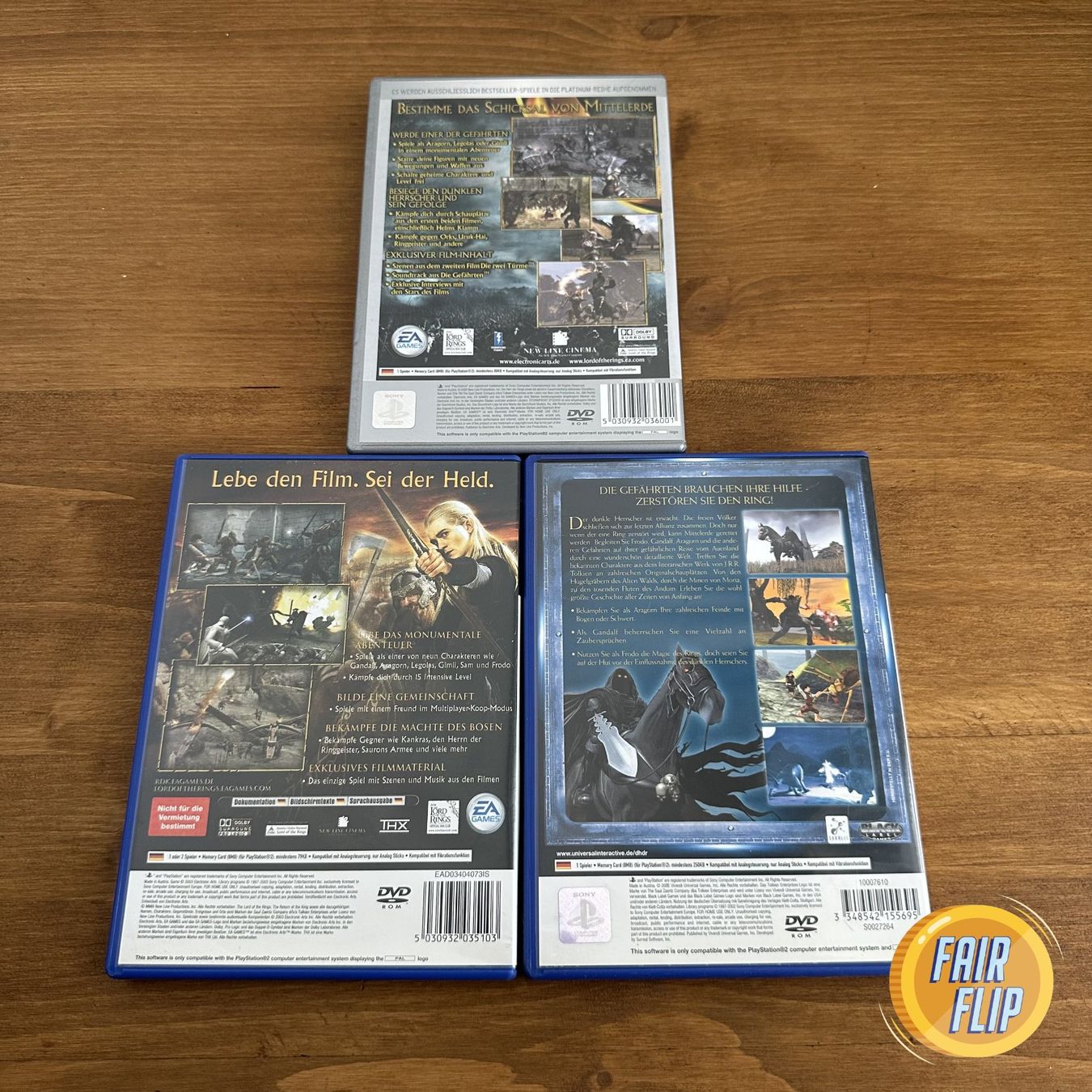 Giochi: PS2 Herr der Ringe Trilogy 3 Spiele – Usato da Luzern venduto da fairflip 2