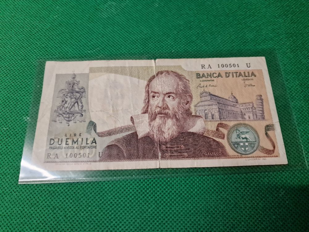 Banknote Italien 1973 (Gebraucht) in Herisau für CHF 1.2 – mit ...