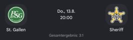 FC St.Gallen vs FC Sheriff Tiraspol