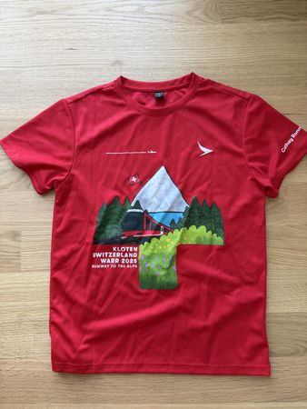 Cathay Pacific Switzerland WARR 2025 Laufshirt, Rot, Neu