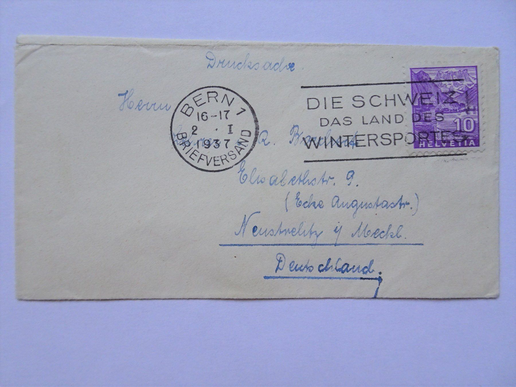Alle Briefmarken: 1937 – Gebraucht aus Aadorf von Chnorli-Furz