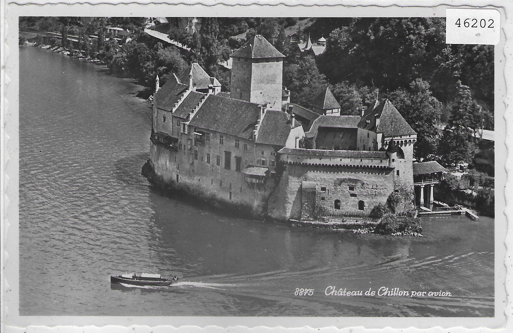 Cartoline postali: Chateau de Chillon par avion - Flugaufnahme – Usato da Ettingen venduto da Kartenplanet