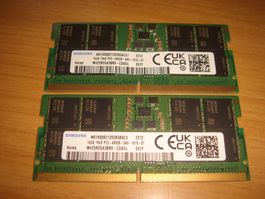 2 stück 16gb ddr5 ram für laptop oder mini pc. getestet.