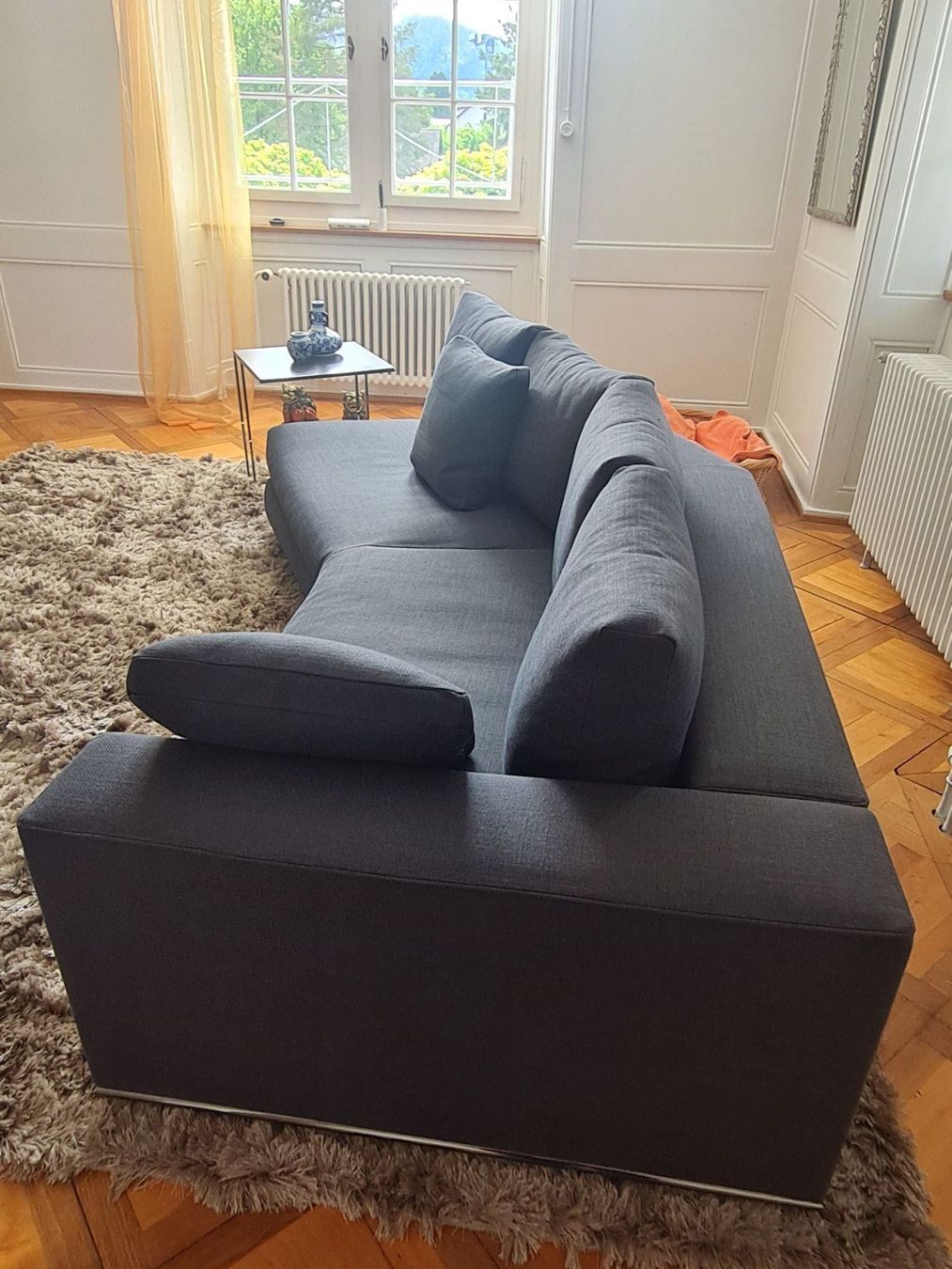 Minotti Divani: Minotti Sofa Hamilton, blau – Usato da Schönenberg ZH venduto da saaba13 1