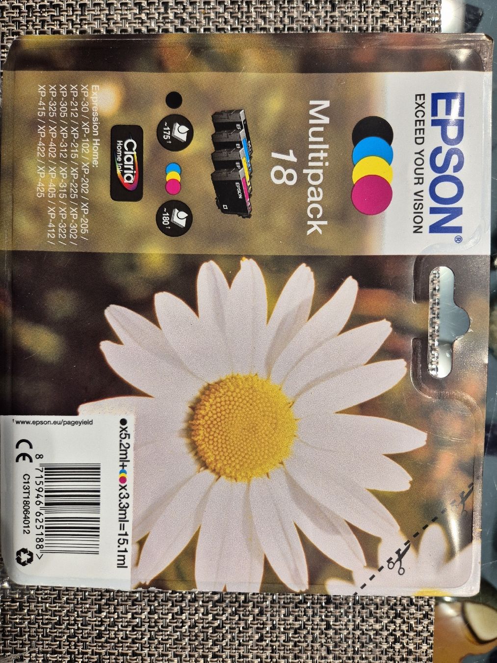 Epson Cartucce per stampanti & toner: Epson 18 Multipack & Einzelpatronen Druckerpatronen Drucker – Nuovo e nell'imballaggio originale da Russikon venduto da eunicetungol 2