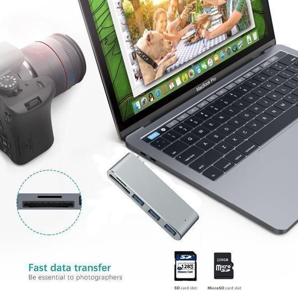 Hub & Switch: Macbook 5in1 USB C Hub 3.0 Type C Adaper – Nuovo (secondo la descrizione) da Kirchdorf AG venduto da Apost008 6