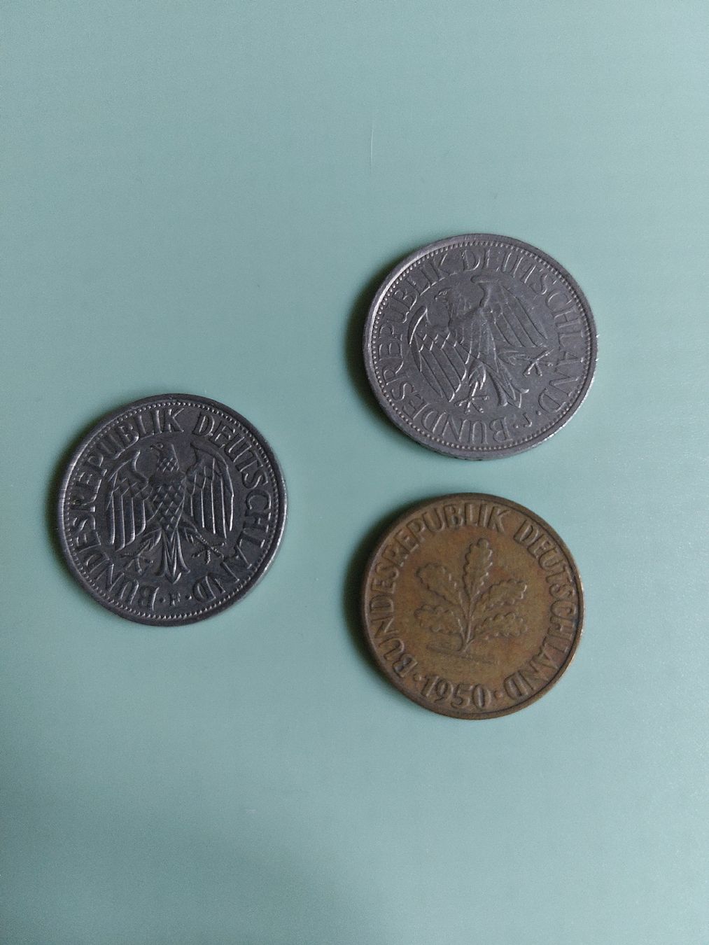 Tutti le monete: 2 Deutsche Mark und 10 Pfennig – Usato da Ebnat-Kappel venduto da sentira 1