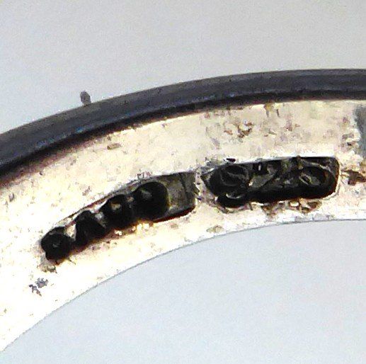 Anelli: Ring 925 Silber mit Perlmutter und synthetischen  Steinchen – Usato da Muri AG venduto da Lineli2020 5