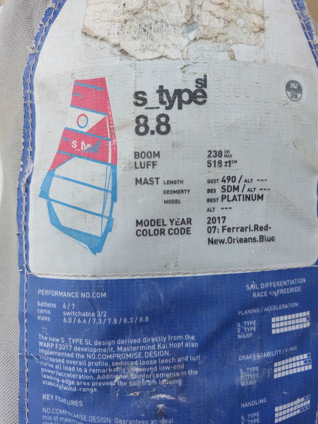 North Sails Surfen: North Segel S-type 8.8m – Gebraucht aus Fällanden von Nmustang 2