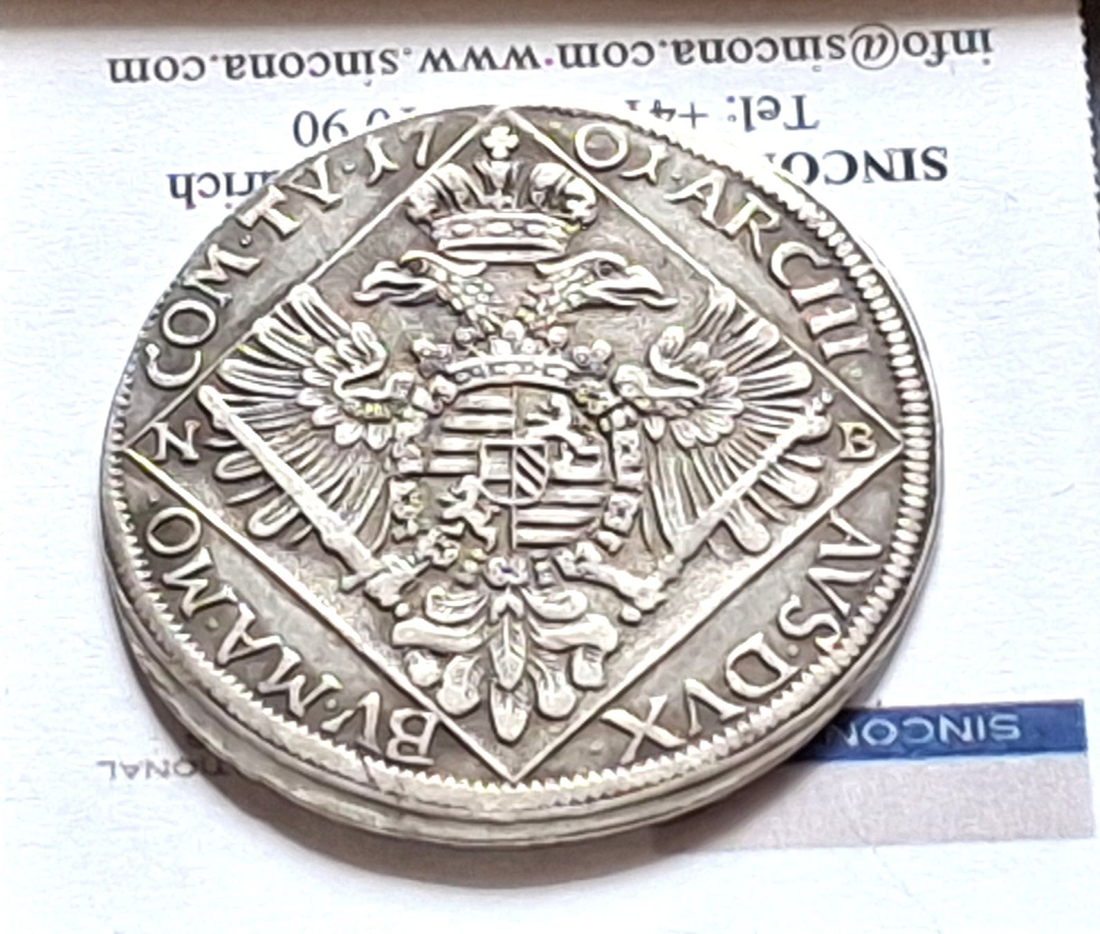 Tutti le monete: UNGARN - 1/4 TALER 1701 NB – Usato da Boniswil venduto da dpd4coins 1